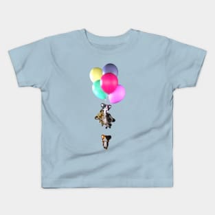 Up, Up, and Away Cats Kids T-Shirt